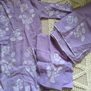 Cotton floral patchwork salwar kameez dupatta